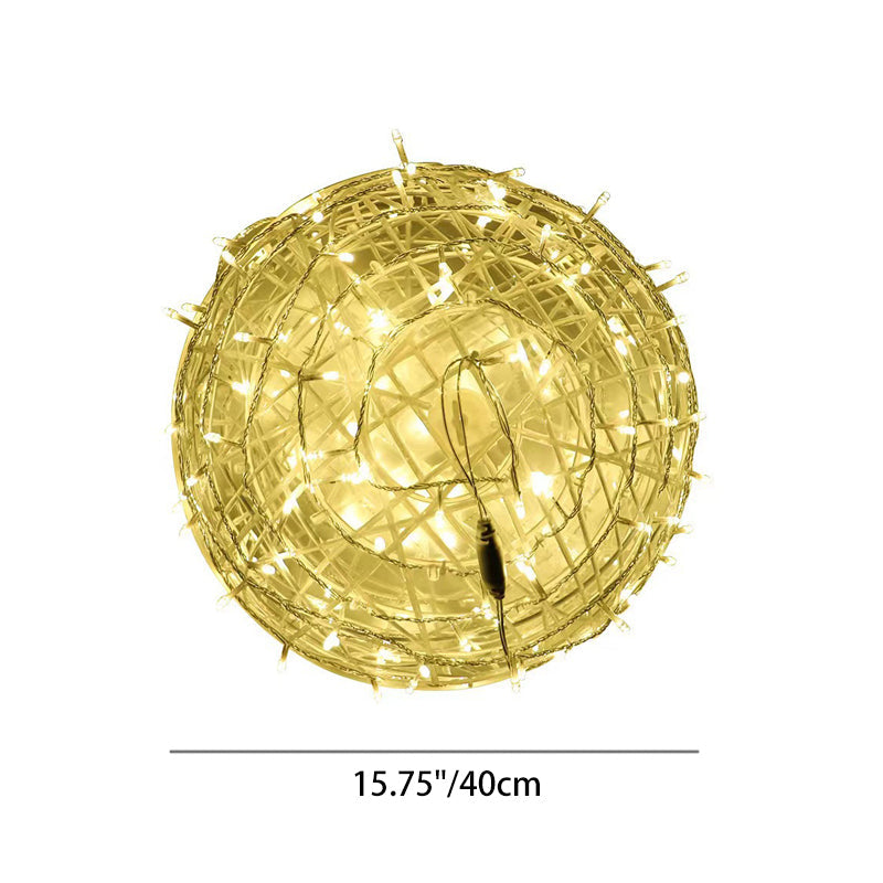 Moderne Art Deco wasserdichte PVC hängende Ball-Dekoration LED Außenpendelleuchte Außenlicht für Garten | Brehn