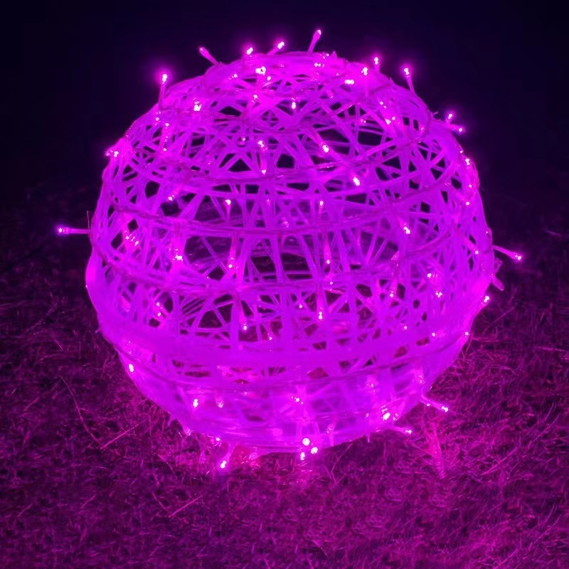 Moderne Art Deco wasserdichte PVC hängende Ball-Dekoration LED Außenpendelleuchte Außenlicht für Garten | Brehn