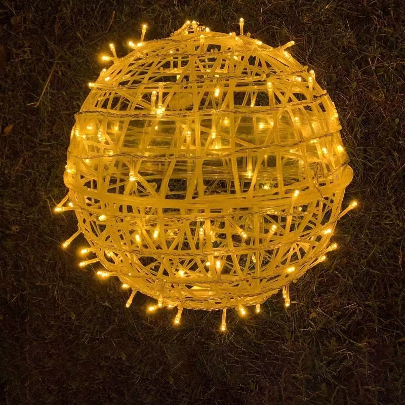 Wasserdichte PVC-Hängekugel-Dekorations-LED-Außenpendelleuchte für den Garten