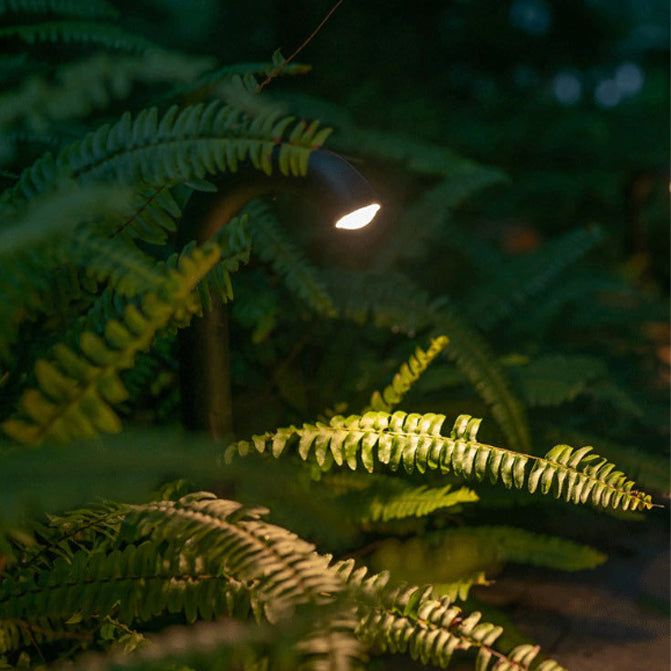 Zeitgenössische industrielle wasserdichte Aluminiumverstärkte Glas gebogene Röhren LED Außenleuchte Landschaftsbeleuchtung für Garten | Brehn