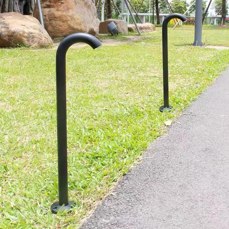 Zeitgenössische industrielle wasserdichte Aluminiumverstärkte Glas gebogene Röhren LED Außenleuchte Landschaftsbeleuchtung für Garten | Brehn