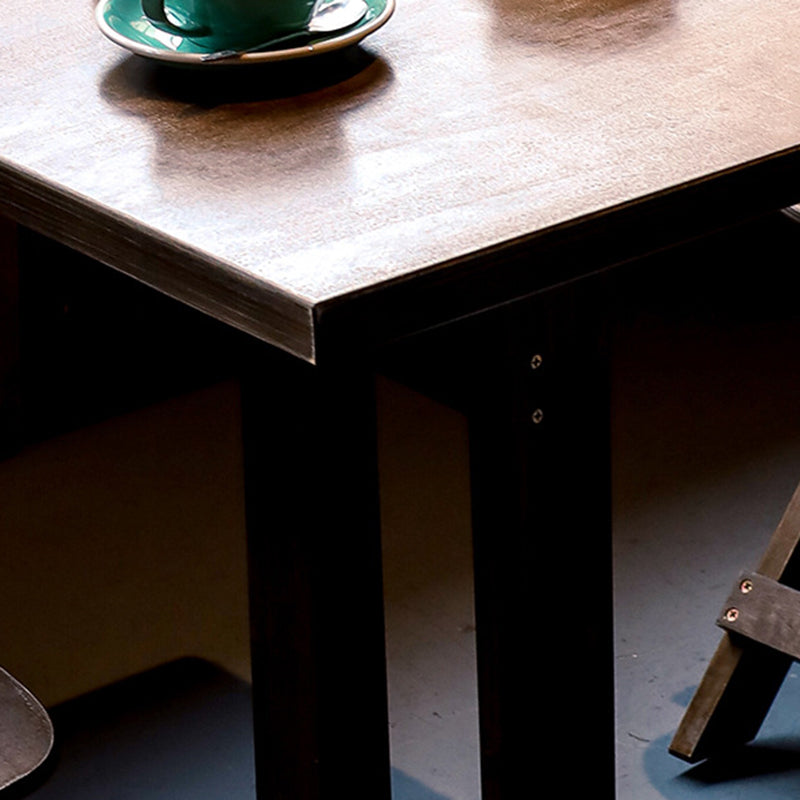 Modernes Retro-Couchtisch- und Stuhlset aus Massivholz, Sperrholz und Eisen, rund und quadratisch, für Balkon und Wohnzimmer