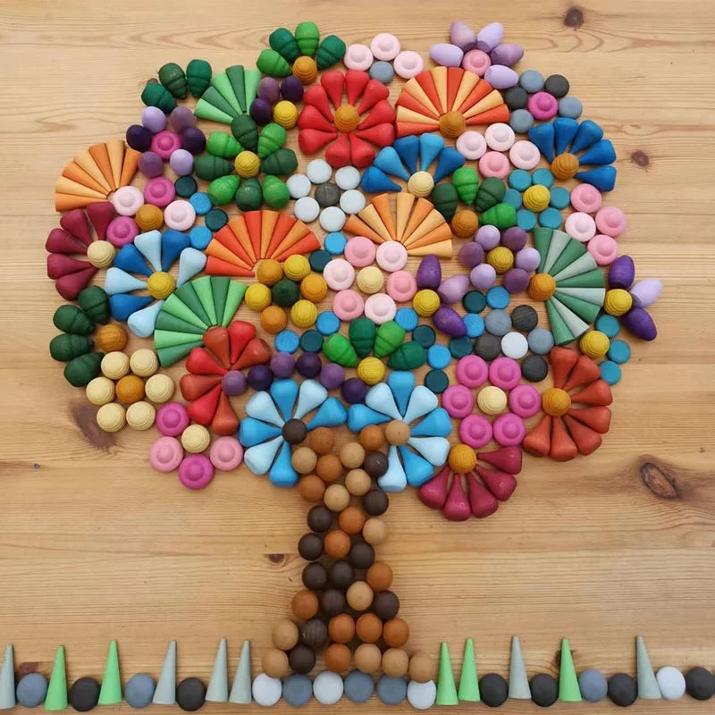 Brehn | Kreativer Spielspaß – Bunte Holzbausteine