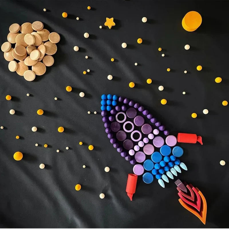 Brehn | Kreativer Spielspaß – Bunte Holzbausteine