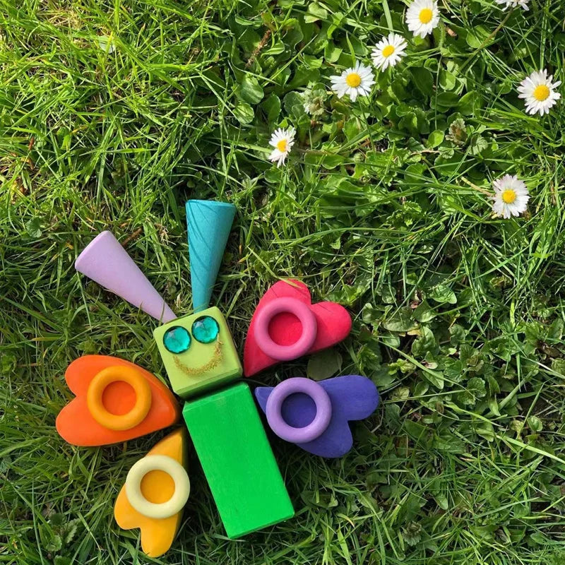 Brehn | Kreativer Spielspaß – Bunte Holzbausteine