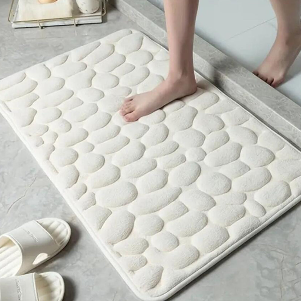 Absorbierende Badematte mit Rutschfester Unterseite | Brehn