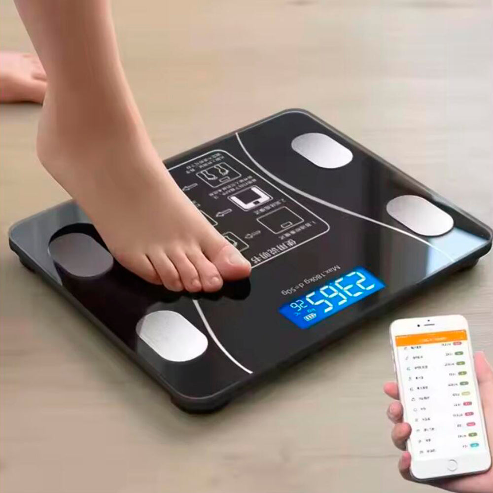 Personenwaage (180 kg) Pro - BMI-Funktion & Bluetooth | Brehn
