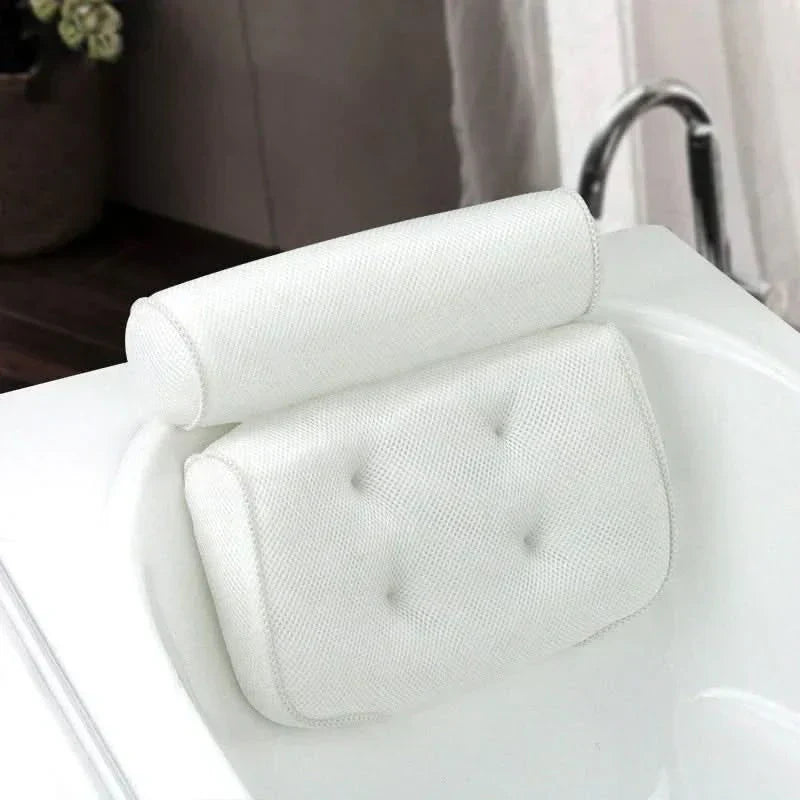 Ergonomisches Badewannenkissen zur Nacken- und Kopfstütze in der Badewanne