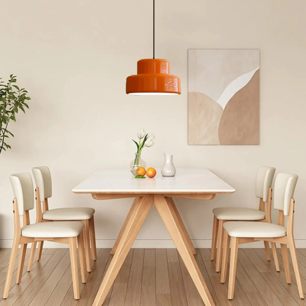 Brehn | Bauhaus Glow Light - Verzaubernde Orange Pendelleuchte für das Esszimmer