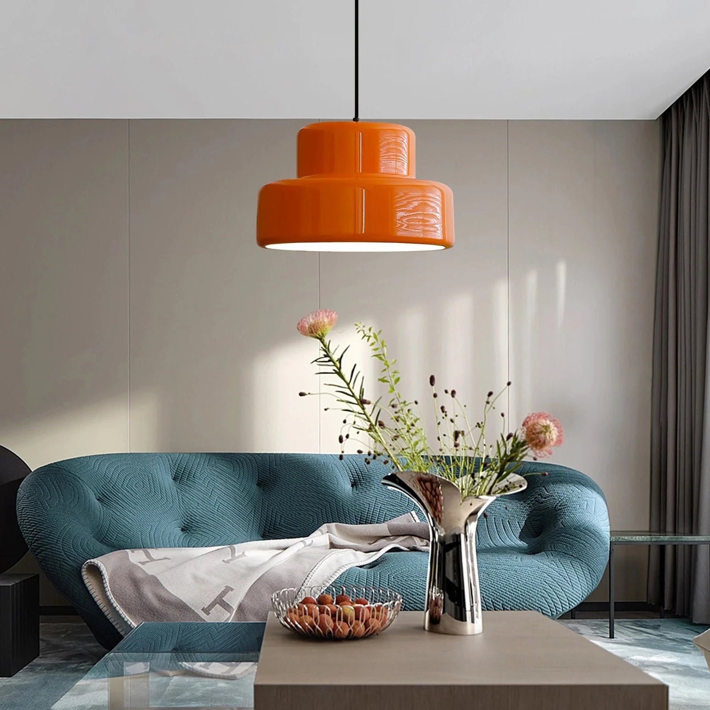 Brehn | Bauhaus Glow Light - Verzaubernde Orange Pendelleuchte für das Esszimmer
