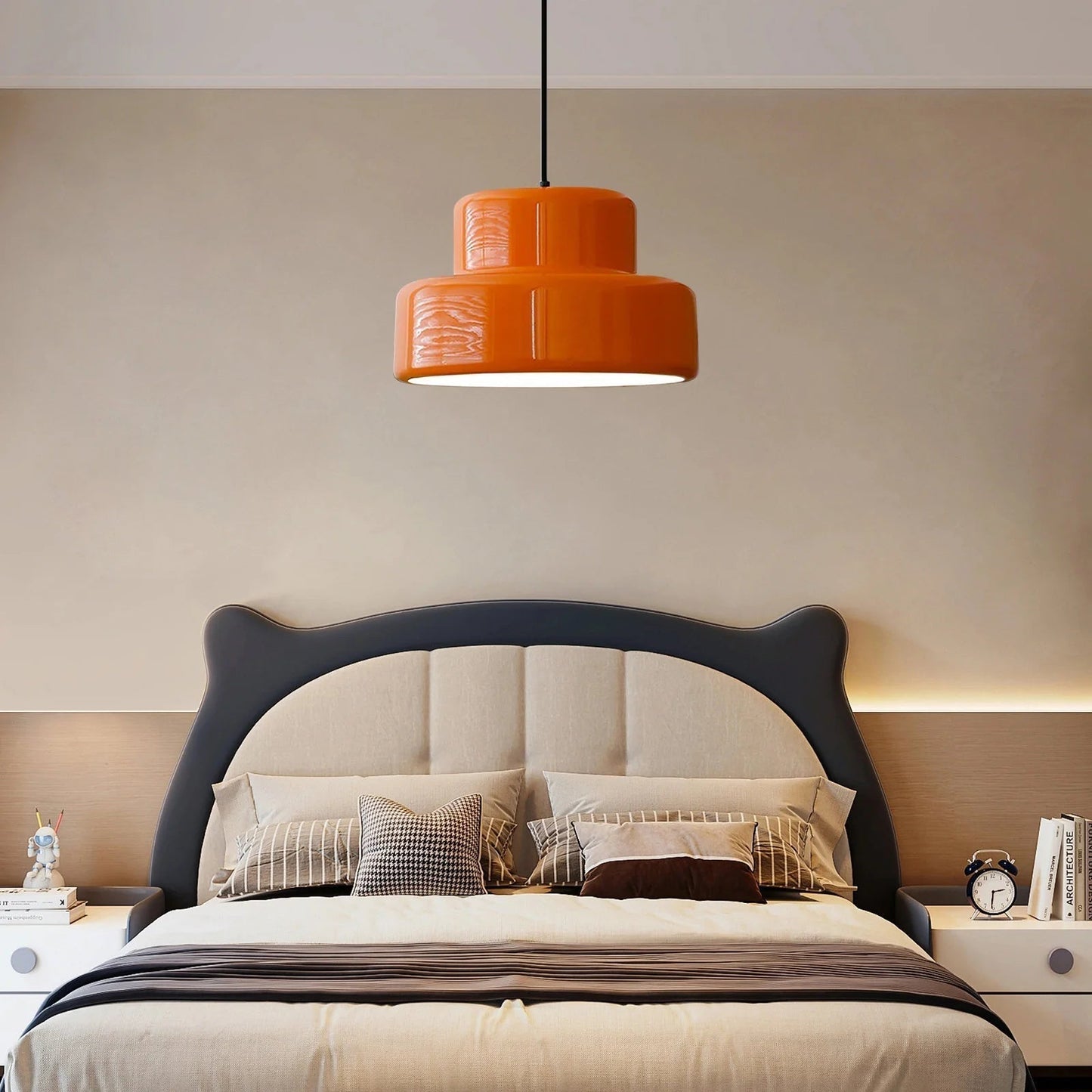 Brehn | Bauhaus Glow Light - Verzaubernde Orange Pendelleuchte für das Esszimmer