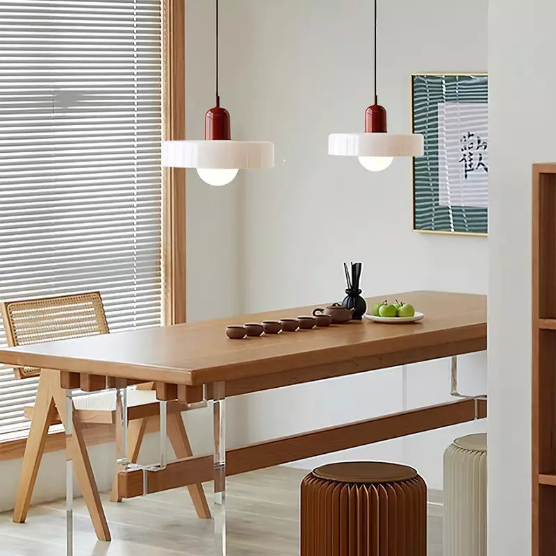 Farbenfrohe Bauhaus-Style Pendelleuchte - StiloGlas | Brehn