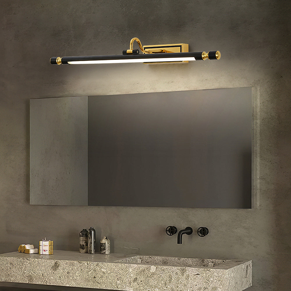 Luxus Schwarz-Gold Spiegel Lampe – LumoGold | Brehn