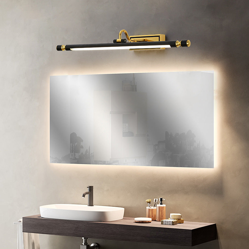 Luxus Schwarz-Gold Spiegel Lampe – LumoGold | Brehn