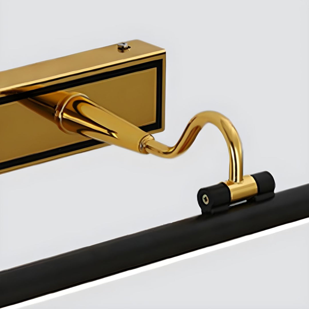 Luxus Schwarz-Gold Spiegel Lampe – LumoGold | Brehn