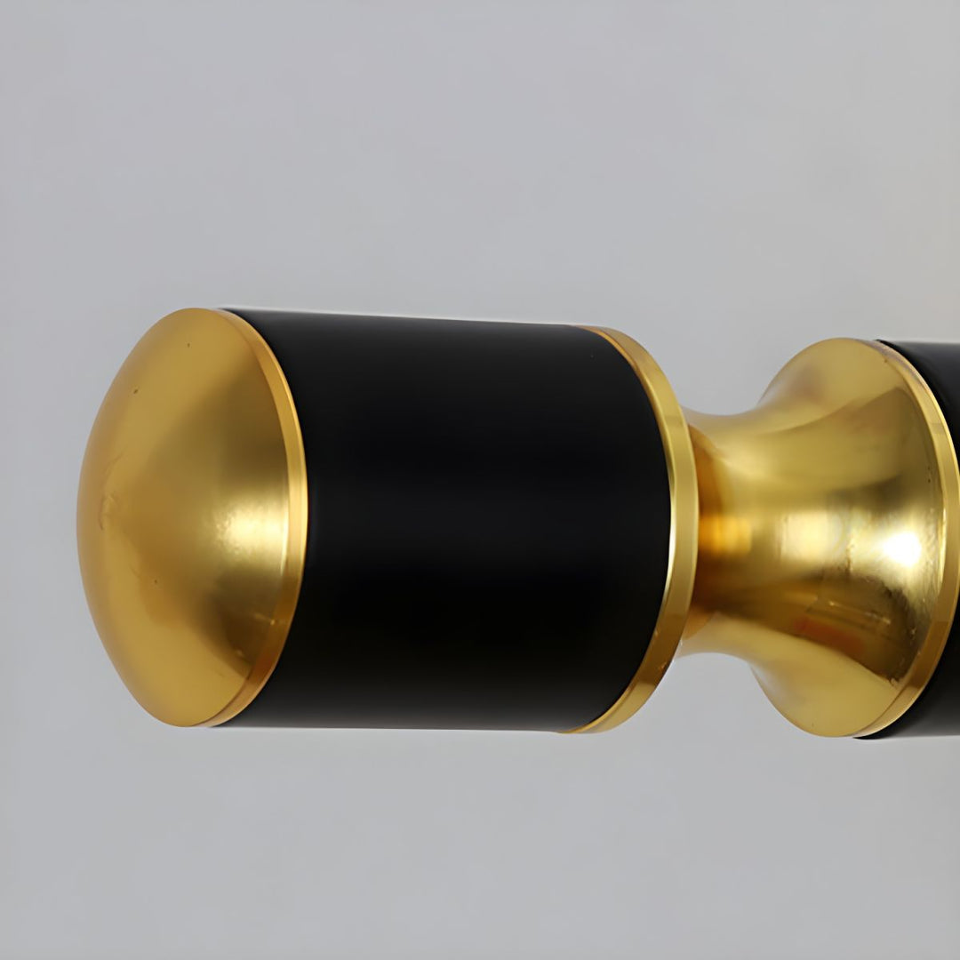 Luxus Schwarz-Gold Spiegel Lampe – LumoGold | Brehn