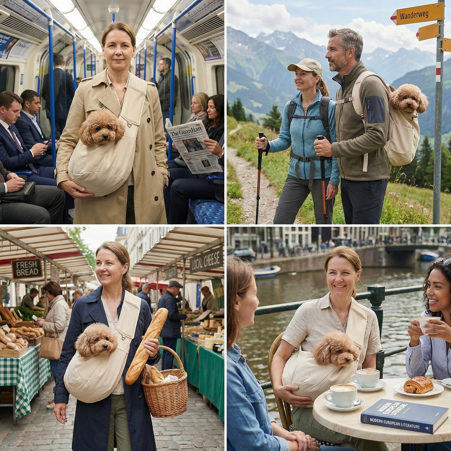 Tragbarer Hundeschulter-Rucksack – Atmungsaktiv, Wasserabweisend & Sicher Brehn