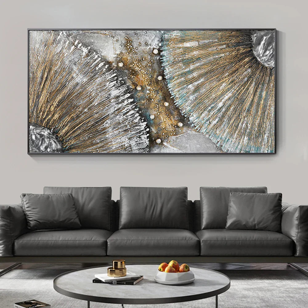 Große Größen zeitgenössische urbane abstrakte Wandkunst Fine Art Leinwanddrucke neutrale Farb Bilder für modernes Apartment Wohnzimmer Home Office Kunst Dekor | Brehn
