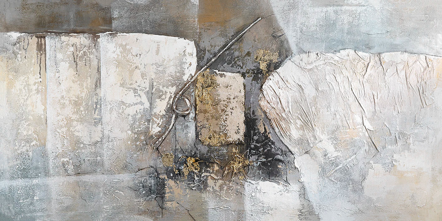 Zeitgenössische städtische abstrakte Wandkunst Fine Art Leinwanddrucke neutrale Farbtöne Bilder für modernes Apartment Wohnzimmer Büro Kunst Dekor