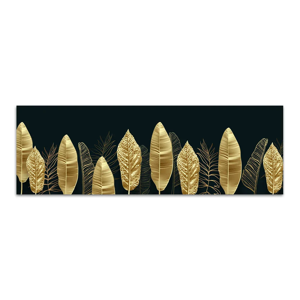 Große Größen Weites Format Tropische Botanische Wandkunst Feine Kunstleinwanddrucke Goldene Monstera Palmblätter Bilder Für Über Dem Bett Kunst Für Über Der Couch