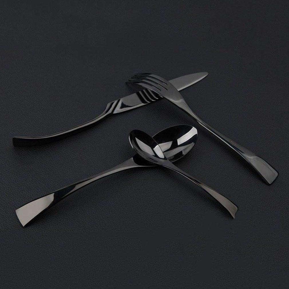 Jet Black Besteck - 4-teiliges Set | Brehn