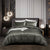 Brehn | NoirLuxe Bettdeckenbezug Set - Elegantes Satin Schlafzimmer-Transformators