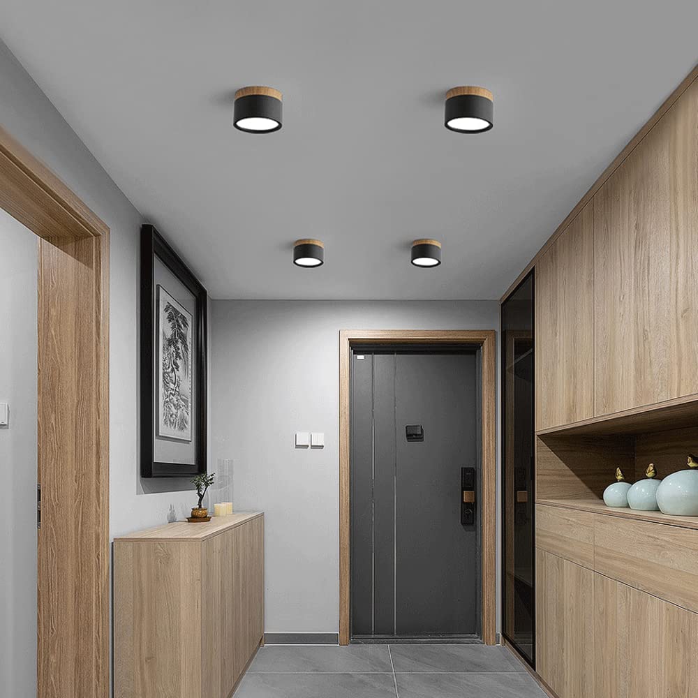 Moderne LED-Deckenleuchte, flächenbündig, zylinderförmig