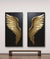 Große Größen Goldene Traum Engel Flügel Wandkunst Feine Kunst Leinwanddrucke Bilder Für Modernes Apartment Wohnzimmer Leichte Luxus Boutique Mode Haus Kunst Dekor