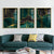 Schwarz Grün Golden Flüssige Marmor Druck Wandkunst Feine Kunst Leinwanddrucke Bilder Für Wohnzimmer Esszimmer Leichte Luxus Wohnkultur