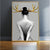 Schwarz Weiß Gold Geweihte Mädchen Poster Wandkunst Fein Kunst Leinwand Drucke Nordisches Bild Für Wohnzimmer Schlafzimmer Studio Home Office Dekor