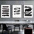 Schwarz Weiß Wandkunst Minimalistisch Abstract Tinte Pinsel Striche Fine Art Leinwanddrucke Poster Bilder Für Wohnzimmer Home Office Kunst Dekor | Brehn