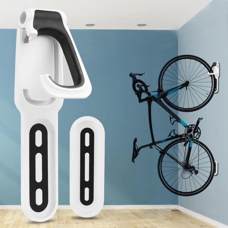 Fahrradhalterung mit Wandhaken | Platzsparende Wandlösung für Garage und Werkstatt