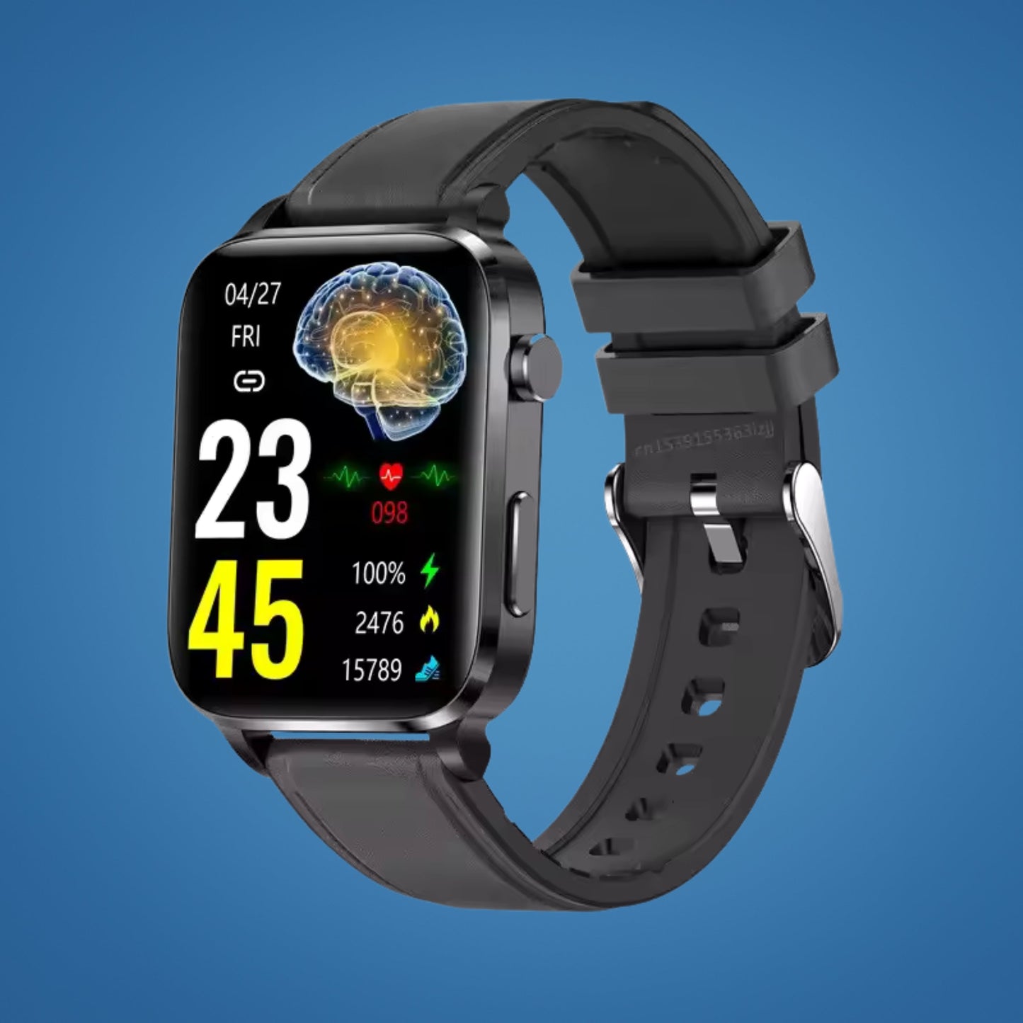 GlucoWell | Nicht-invasive Diabetes-Smartwatch – Blutzucker-Monitor – HD-Display – schmerzfreies Glukose-Tracking für Erwachsene Brehn