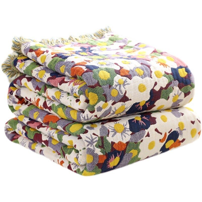Bloom Pastoral Flower Wurfdecke | Brehn