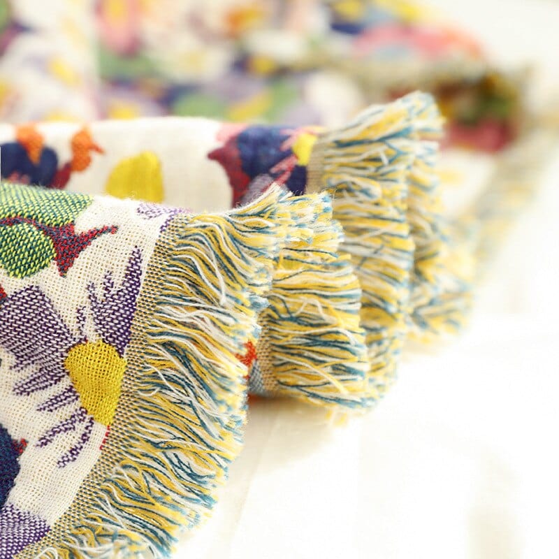 Bloom Pastoral Flower Wurfdecke | Brehn