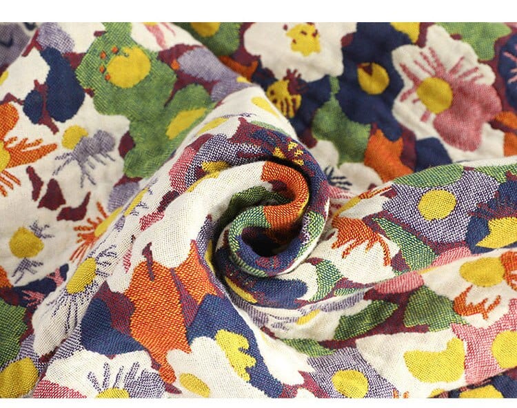 Bloom Pastoral Flower Wurfdecke | Brehn