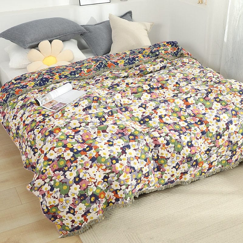 Bloom Pastoral Flower Wurfdecke | Brehn