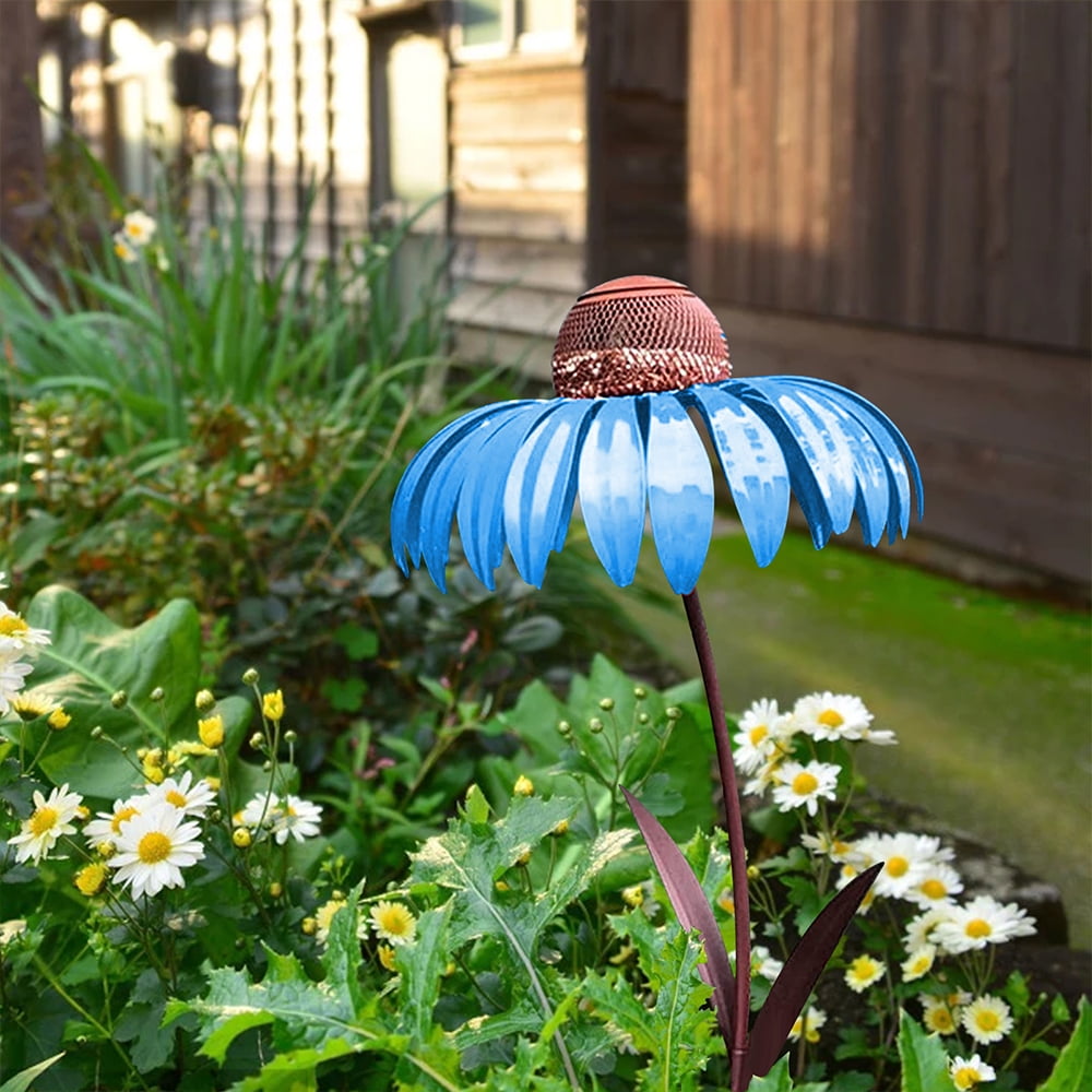 Brehn | Vogelfutterspender Metall Blumen Garten Ornament