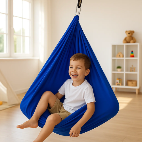 RustNest – Baumwollschaukel für sensorische Therapie für Kinder