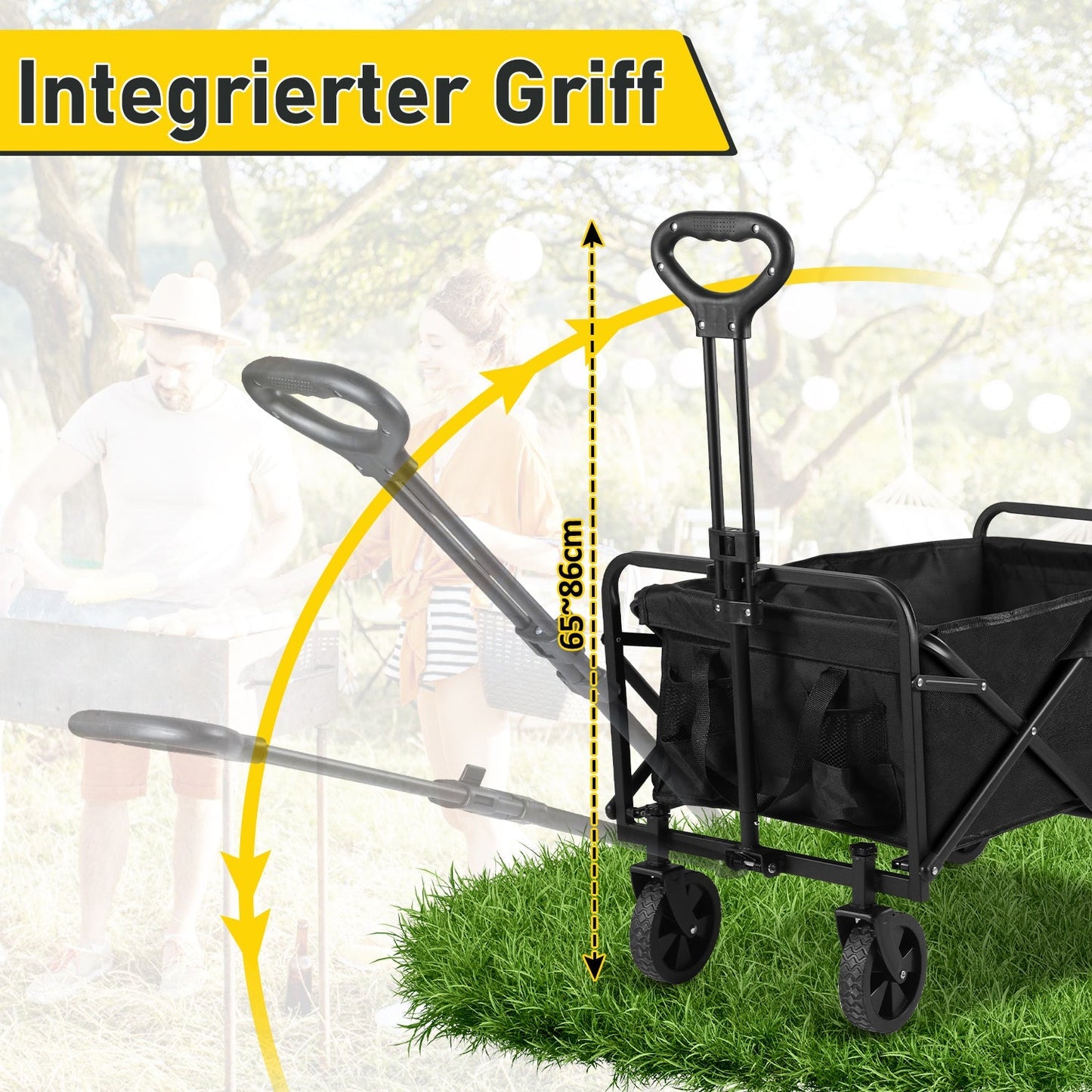 Bollerwagen Transportwagen Faltbar 60L | Brehn