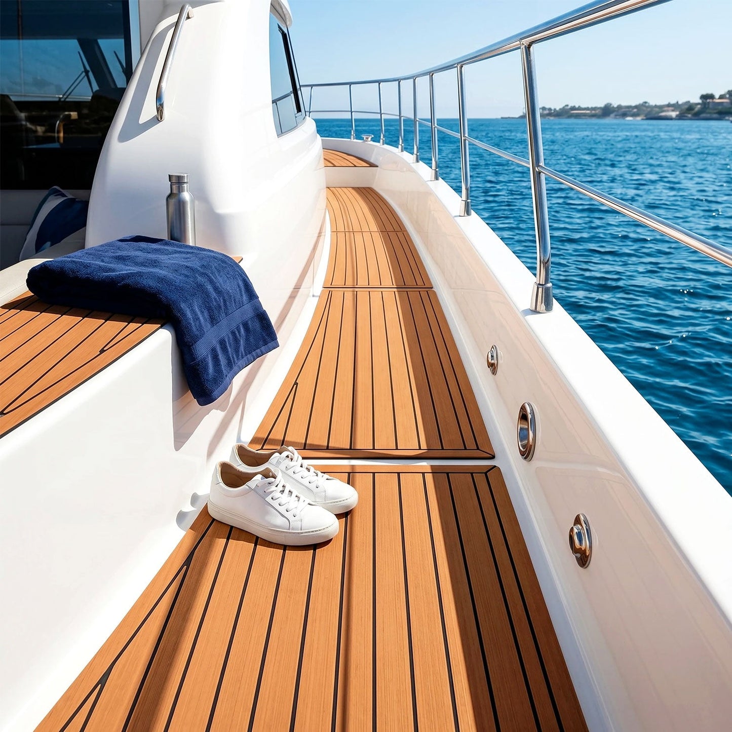 Boot Bodenbelag EVA Teak Bodenbelag Selbstklebend | Brehn