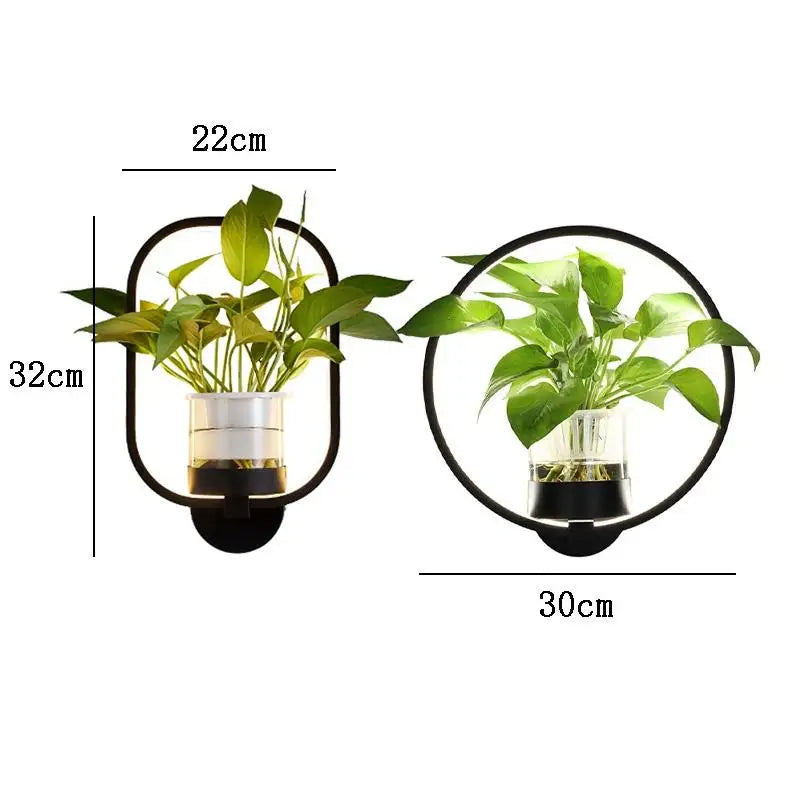 Brehn | Botanische Wandlampe - wandlampe mit pflanze für stilvolle beleuchtung