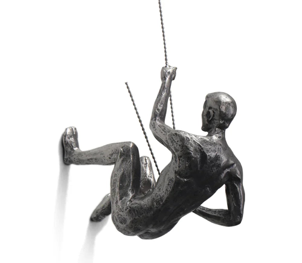 Brehn | Wandskulptur ClimbArtis | Symbol für Stärke & Wachstum | Handgefertigt aus Harz & Eisendraht