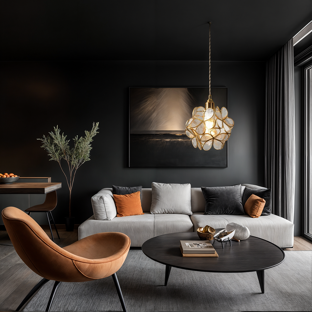 Brehn | Moderne Blumenform Glas LED Pendelleuchte
