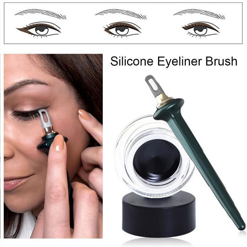 Einfacher, wischfester Eyeliner (mit Pinsel)