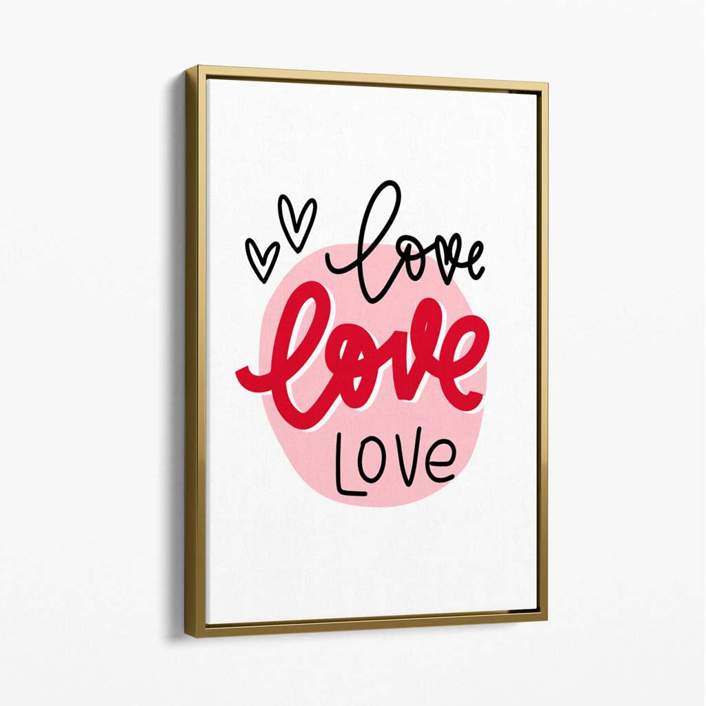 Leinwanddruck „Kreis der Liebe“