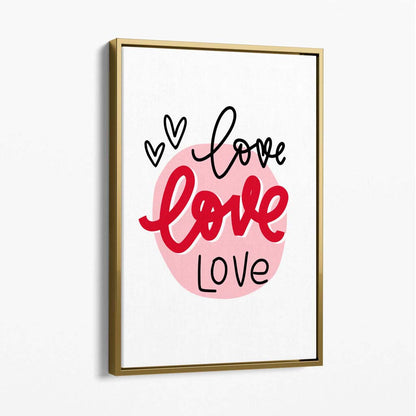 Leinwanddruck „Kreis der Liebe“