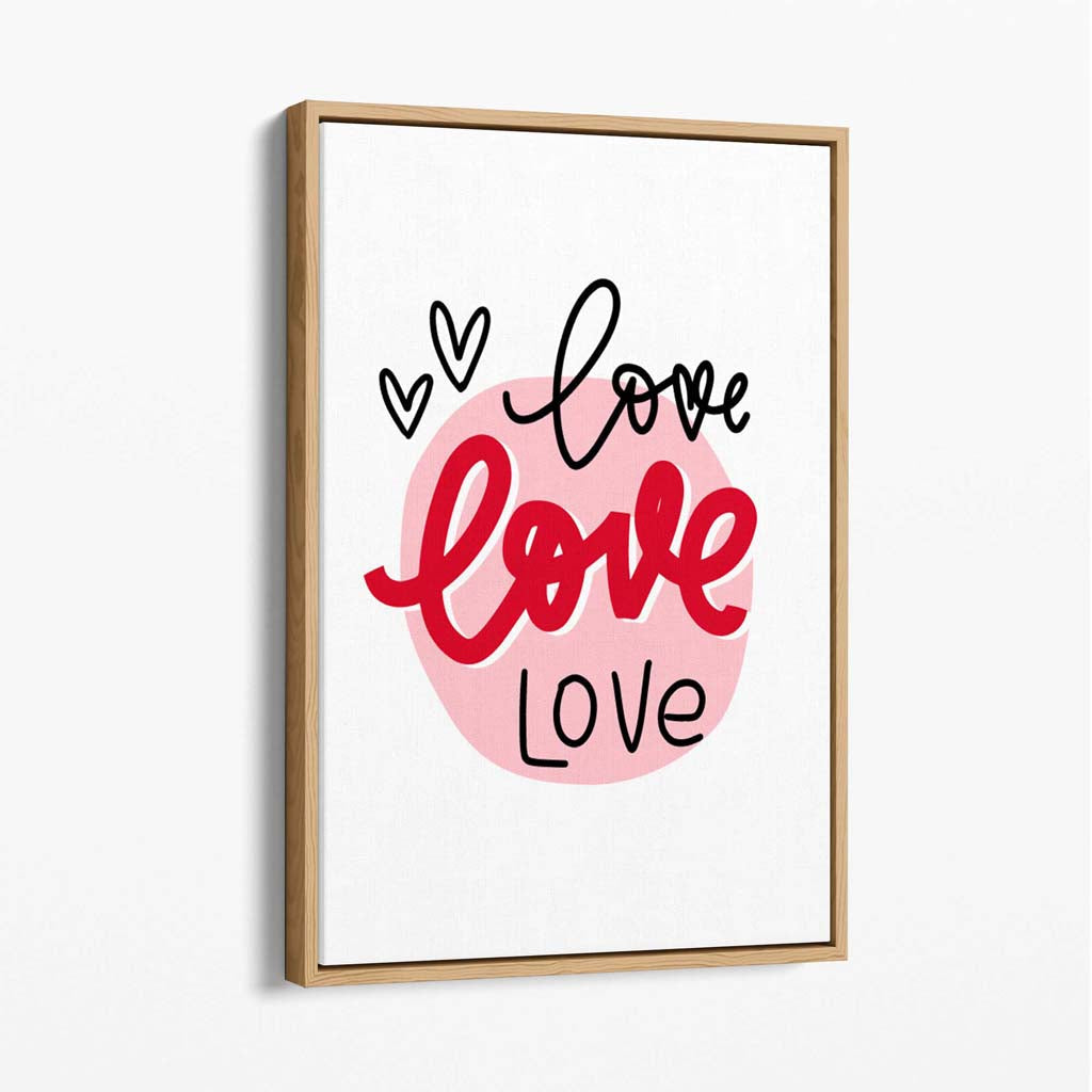 Leinwanddruck „Kreis der Liebe“