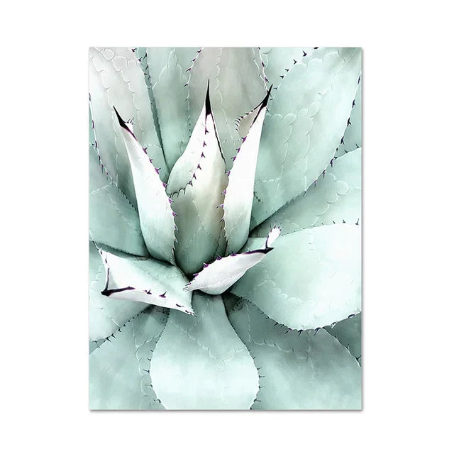 Kaktus Eukalyptus Tropisches Grünes Botanik Wandkunst Fine Art Leinwanddrucke Bilder für Wohnzimmer Küche Esszimmer Wohnkultur