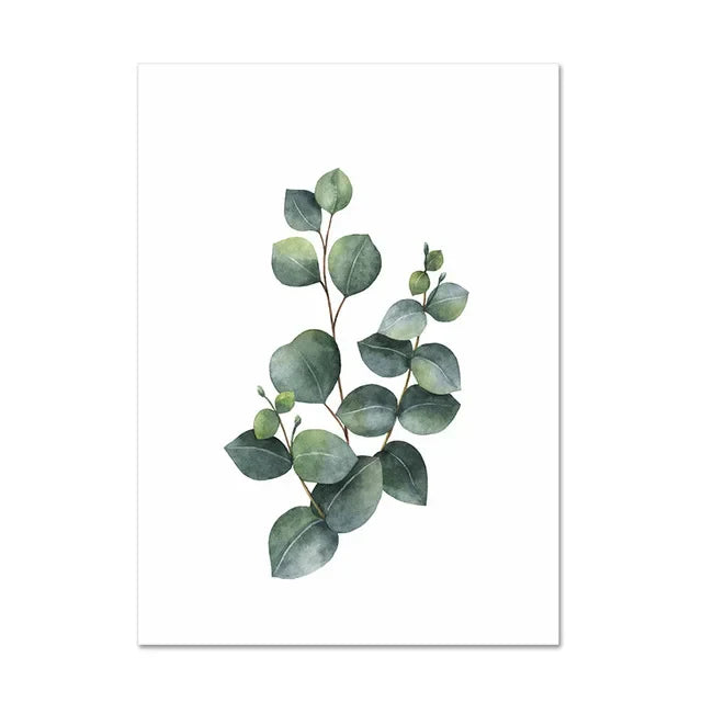 Kaktus Eukalyptus Tropisches Grünes Botanik Wandkunst Fine Art Leinwanddrucke Bilder für Wohnzimmer Küche Esszimmer Wohnkultur